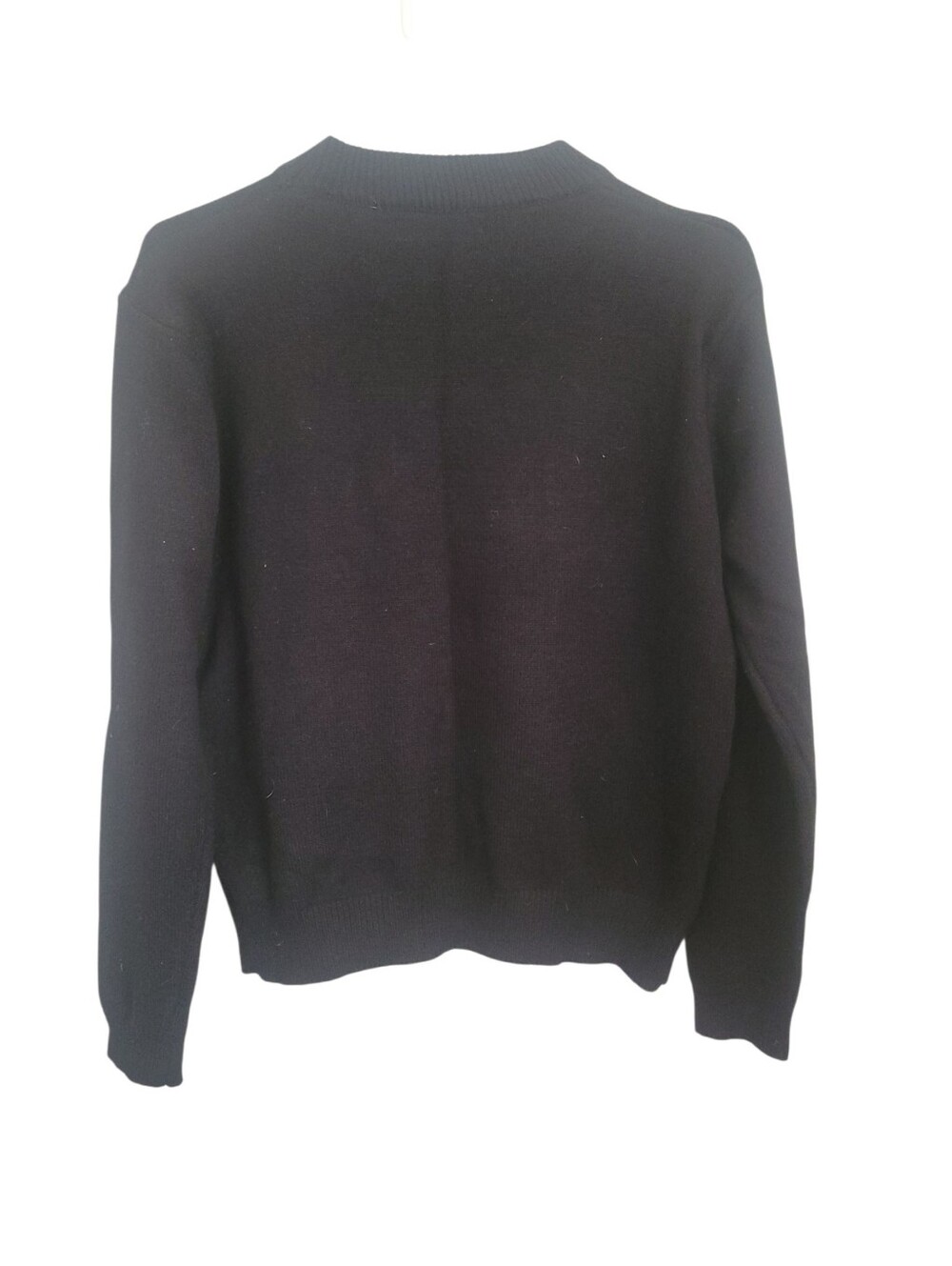 Anthropologie Monarc Floral Embroidered Black Sweater Cottagecore Boho M Medium - Picture 6 of 10